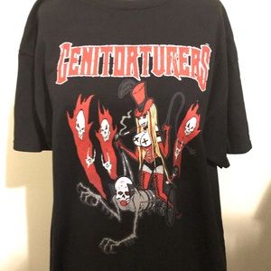 Vintage XL black Genitorturers band T-shirt